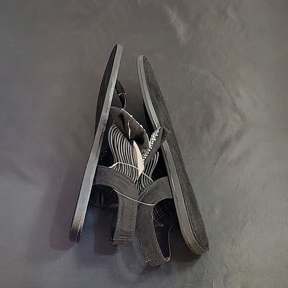 BRAND NEW ROUGE HELUIM RHINESTONES EMBELLISHMENTS BOW THONG WOMEN"S SANDAL - Picture 11 of 11